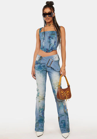 La Rambla Denim Corset