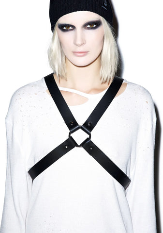 Crossed Out Harness - Black