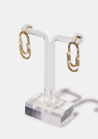 Paper Dreams Rhinestone Earrings