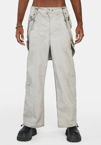 Compression Unisex Suspender Backpack Pants