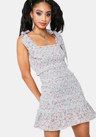 Sky Love What Matters Floral Mini Dress