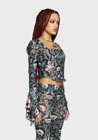 Vintage Enchantments Mesh Top