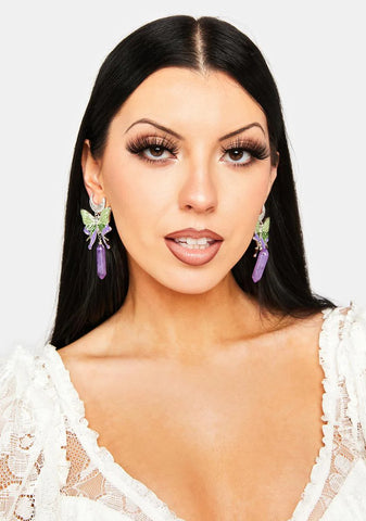 Amazed Today Butterfly Drop Earrings