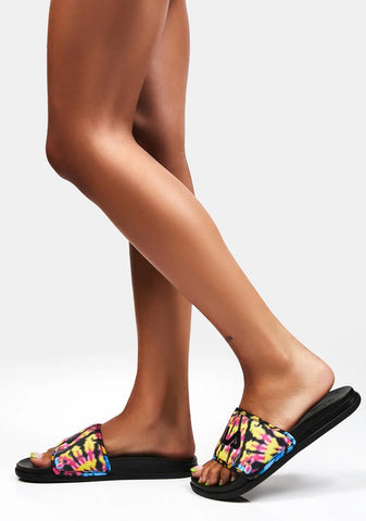 Black Drifter Lux Tie Dye Sandals