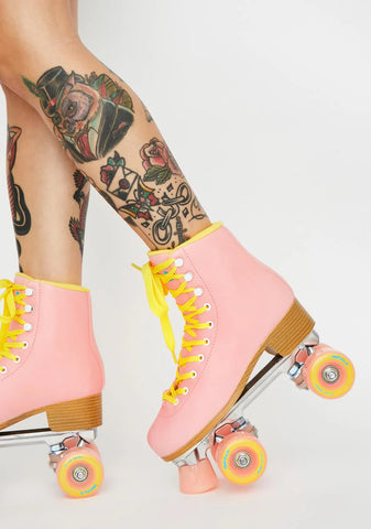 Pink Impala Quad Skates