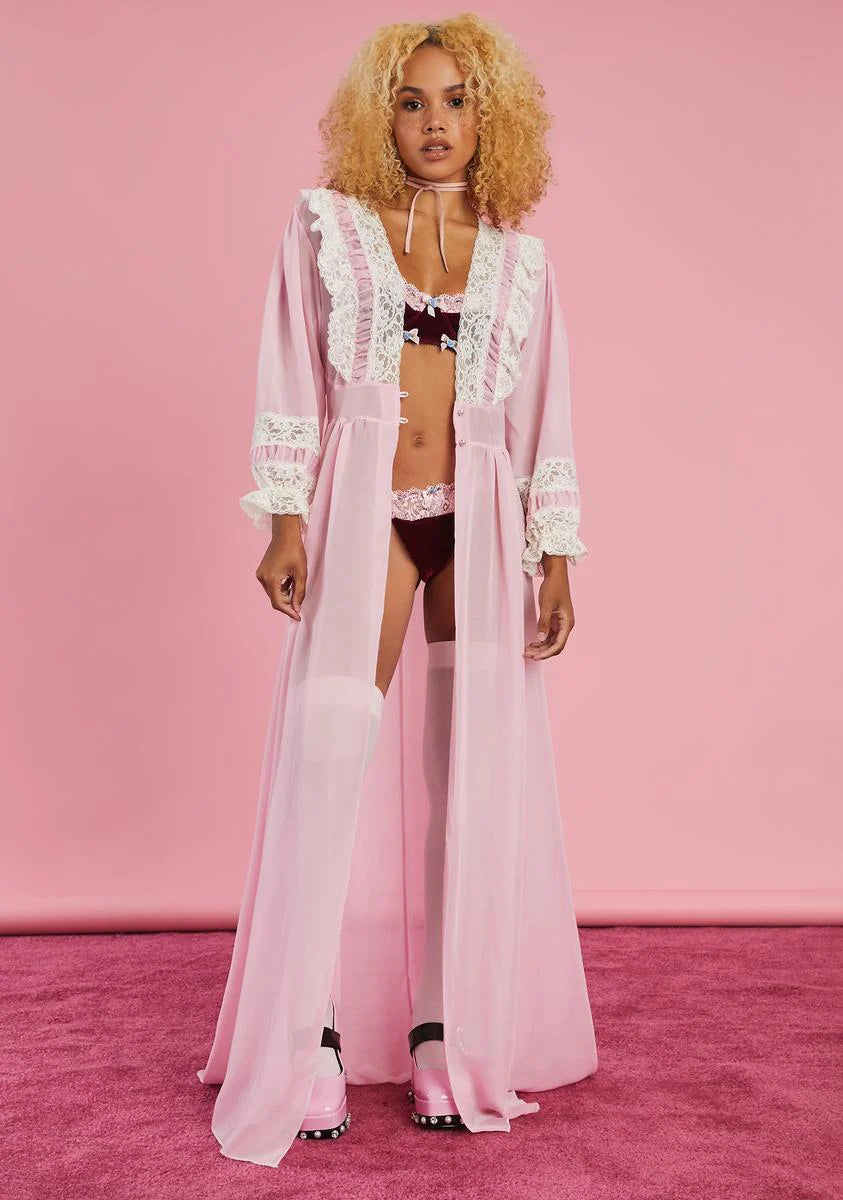 Expecting Company Chiffon Robe