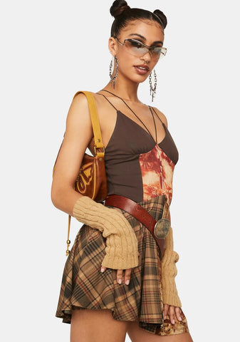 Ignis Patchwork Mini Dress