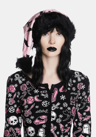 Sweet Bat Behavior Santa Hat