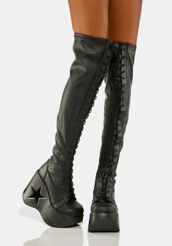 Dynamite-300-1 Knee High Boots