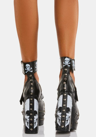 Grim Reaper Platform Heels
