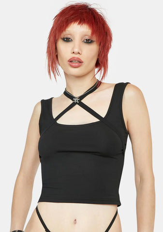 Nicola Cross Strap Crop Top