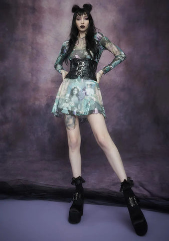 Path To The Underworld Vegan Leather Corset Belt