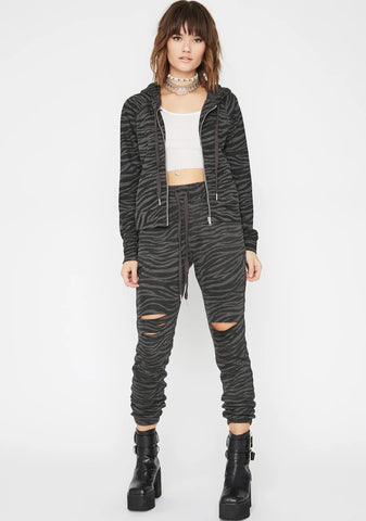 Mighty Jungle Zebra Joggers