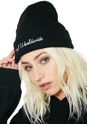 Worldwide Waffle Knit Beanie