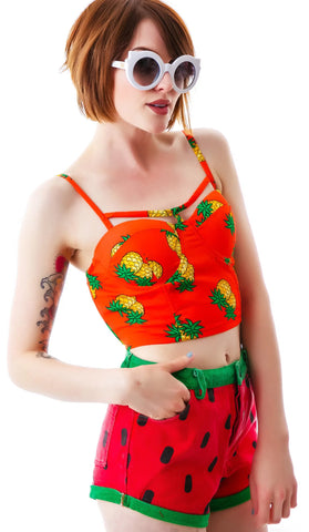 Malibu Pineapple Bustier
