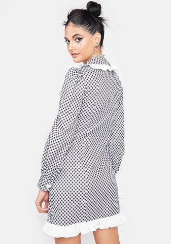Wicked Little Wonders Gingham Mini Dress