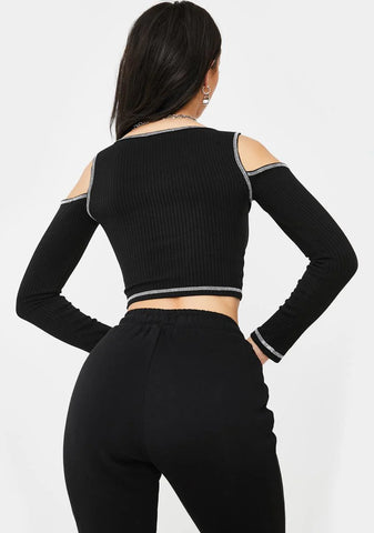 It's Called Clout Lace Up Top