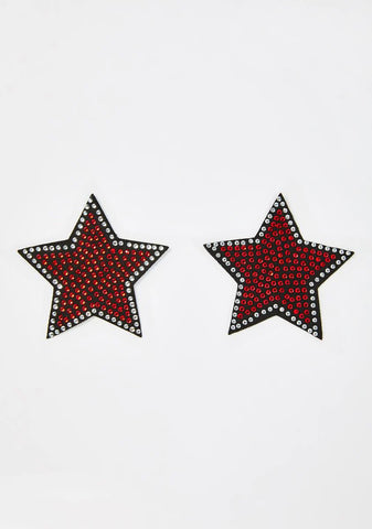 Rhinestone Embellished Star Pasties