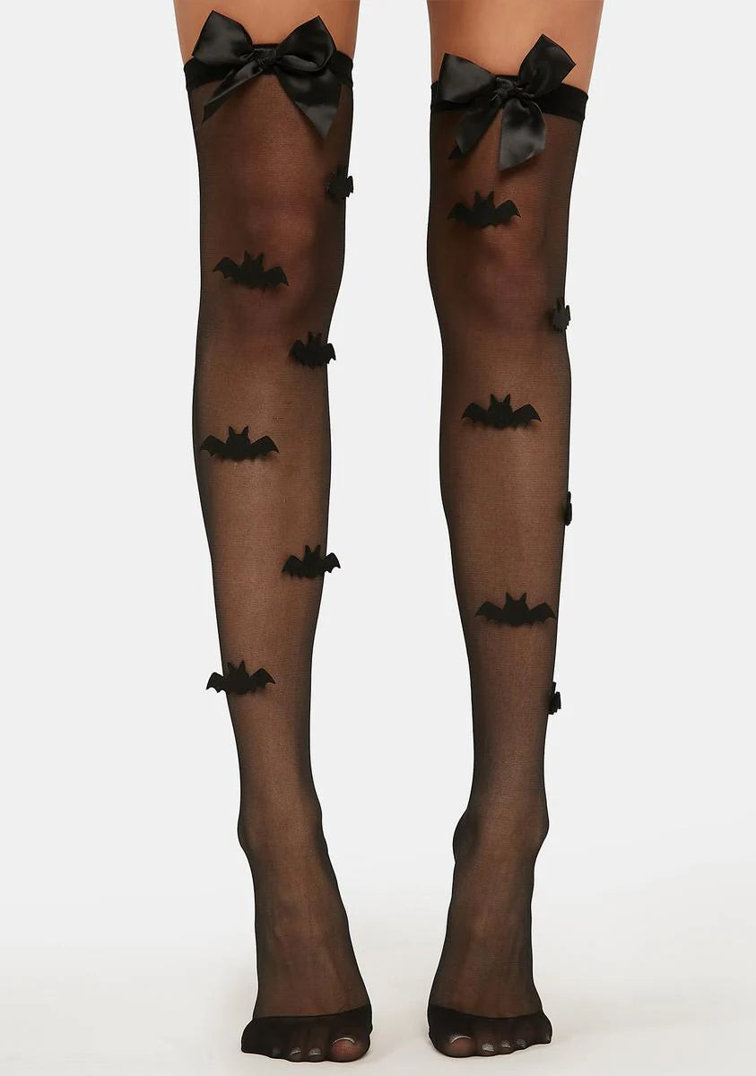 Seeking Darkness Thigh High Stockings