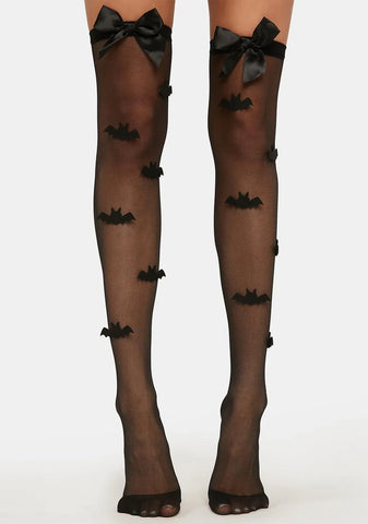 Seeking Darkness Thigh High Stockings