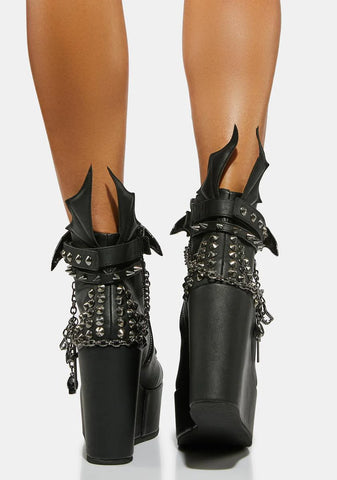 Nocturnal Bites Platform Boots