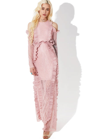 Tribute Ruffled Maxi Dress