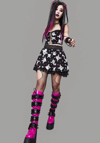 Start A Riot Lace Mini Skirt