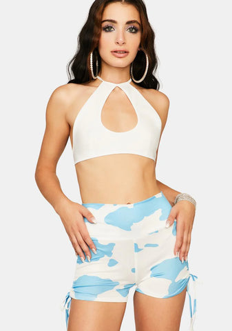 Azure Ride With Me Booty Shorts