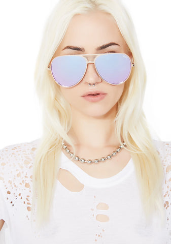 x Kylie Gold Iconic Sunnies