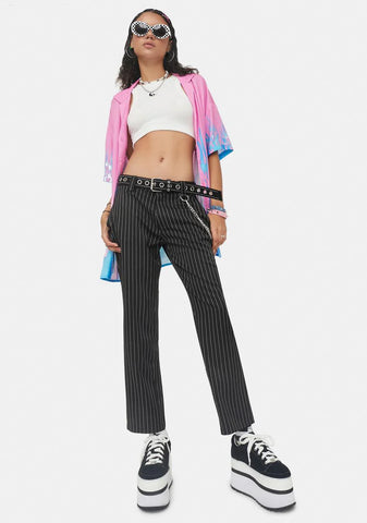Bottom Line Pinstripe Crop Pants