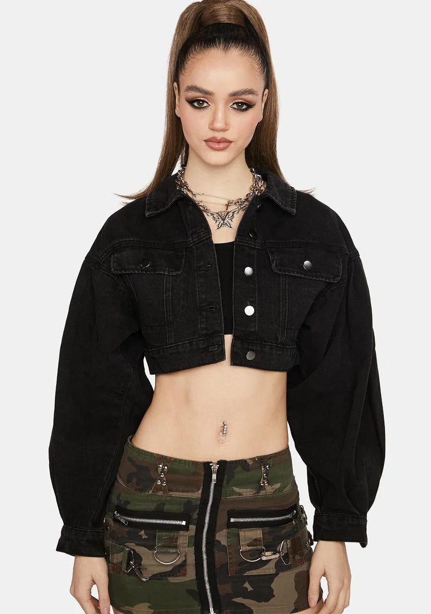 Set Em Straight Cropped Jacket