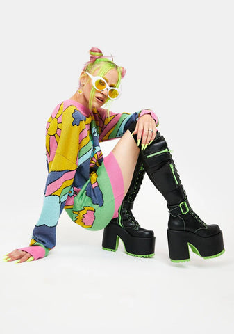 Toxic Obsidian Pocket 2.0 Platform Boots