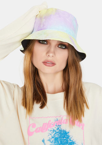 Back In The Groove Reversible Tie Dye Bucket Hat