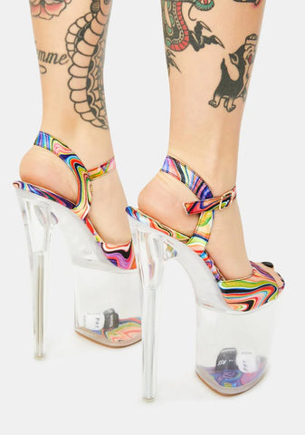 Spiral Pour Some More Platform Heels