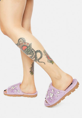 Lilac Under The Sky Jeweled Slides