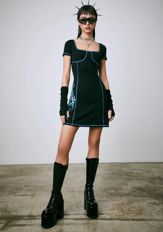 Faster Than Sound Mini Dress