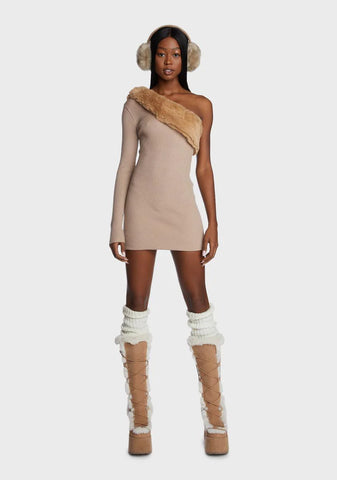 Haute In Winter Mini Dress