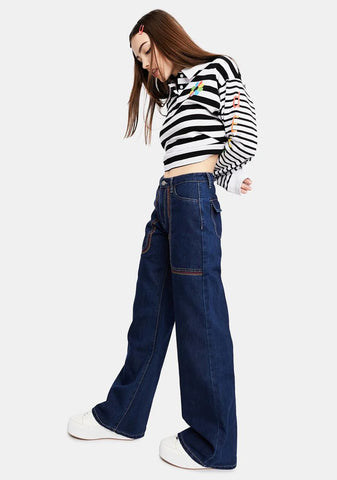 Rockin' Around Wide Leg Jeans