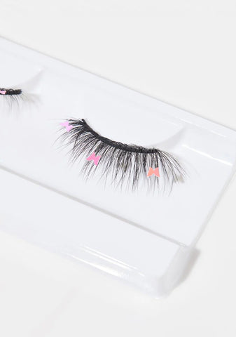 Metallic Pink Flutter Lashes