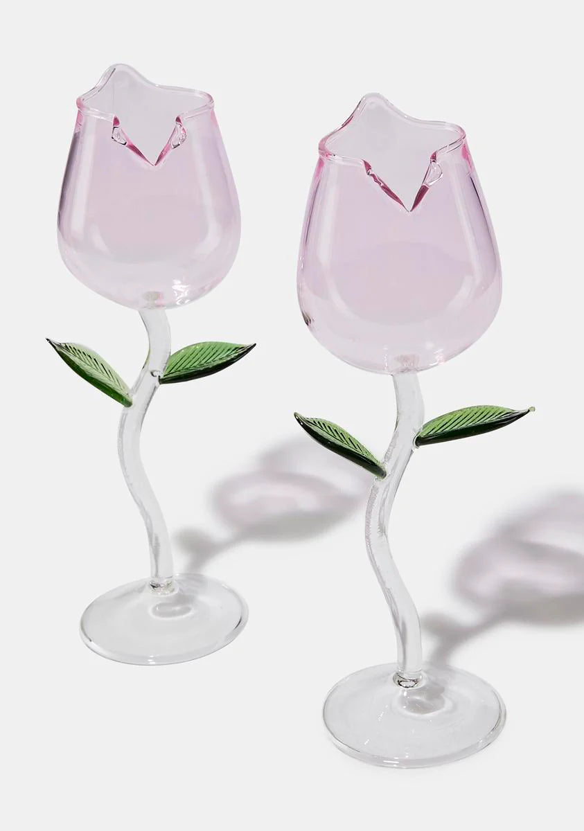 Really Romance Me Wine Glass Set