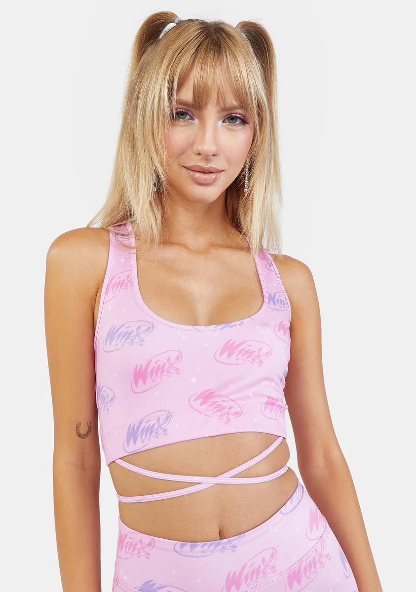 Watch Us Win Logo Sports Bra