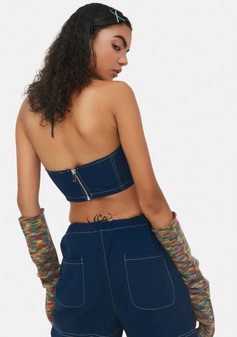 Catching Wind Nylon Halter Top