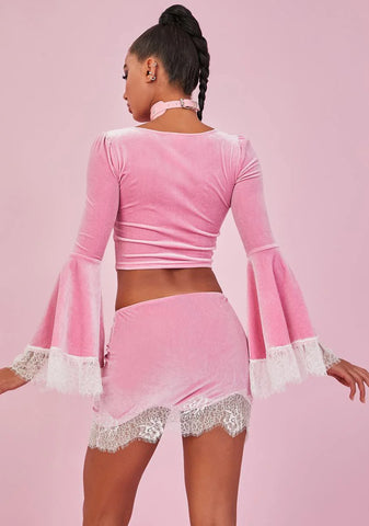 Sweet Majestic Takeover Velvet Mini Skirt