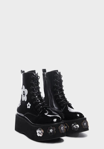 Silent Screams Platform Boots