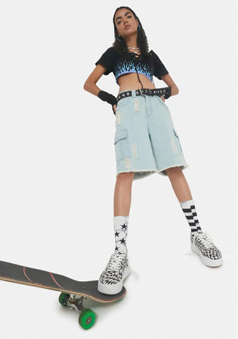 Warp Speed Checkered Sneakers