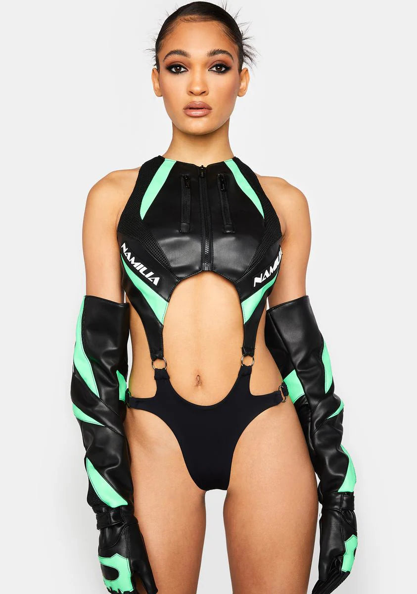 Moto Cut-Out Bodysuit