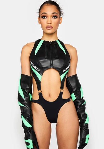 Moto Cut-Out Bodysuit