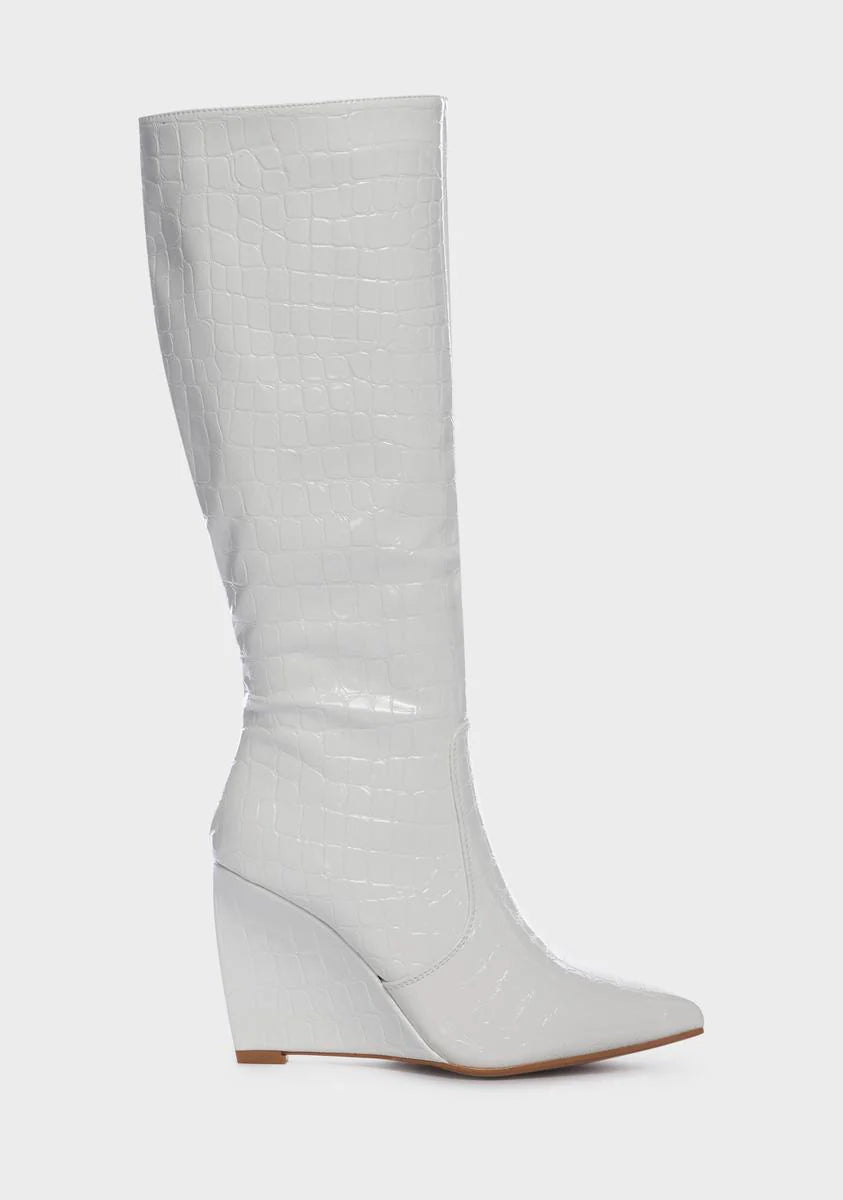 Social Secret Wedge Boots