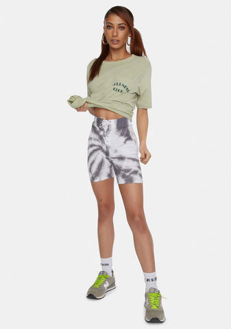 Totally Pumped Tie Dye Bike Shorts