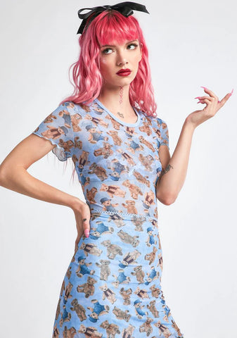 Soft Double Stuffed Mesh Tee